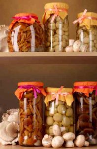 Sweet Pickled Mushrooms Image
